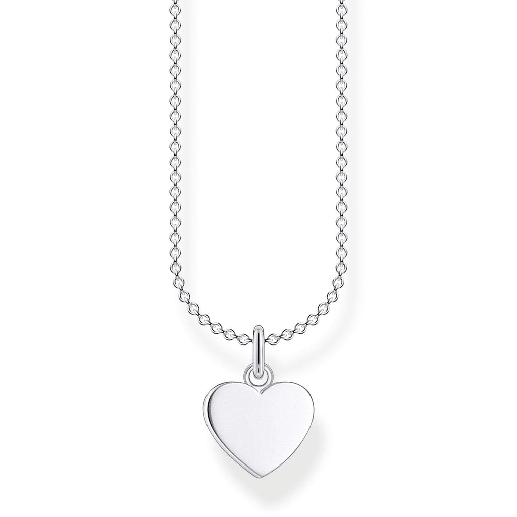 [Australia] - Thomas Sabo 925 Sterling Silver Heart Necklace of Length 38-45cm 