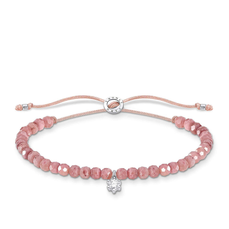 [Australia] - Thomas Sabo White Stone Pearl Bracelet 925 Sterling Silver 13-20cm pink 