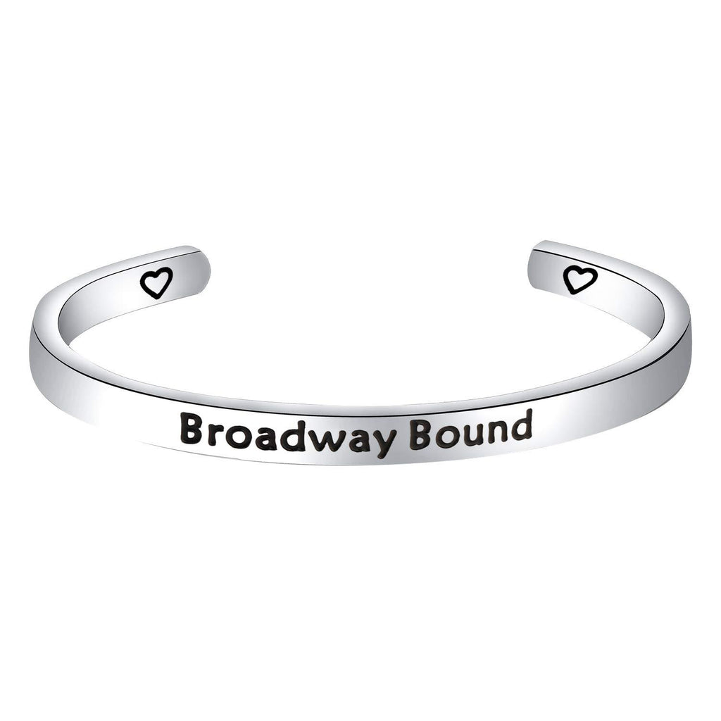 [Australia] - MYSOMY Drama Musical Theatre Gift Stage Actor Gift Actress Gift Opening Night Gifts Broadway Bound Adjustable Cuff Bracelet Broadway Bound cuf 
