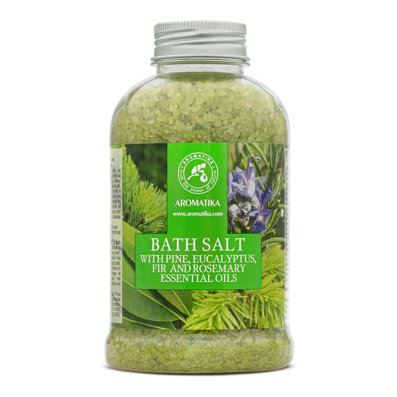 [Australia] - Sea Salt Bath 600 g with Pine - Eucalyptus - Fir & Rosemary Essential Oils - Bath Salts - Body Care - Good Sleep - Beauty - Bathing - Wellness - Relax - Aromatherapy - Spa 