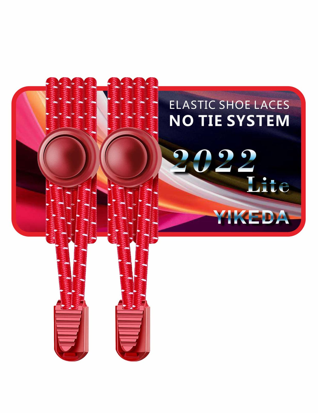 [Australia] - YIKEDA No Tie Elastic Laces 120CM Elastic Shoe Laces No Tie Elastic Shoelace Lock System Suitable for Kids Adults Elderly Disabled Red 