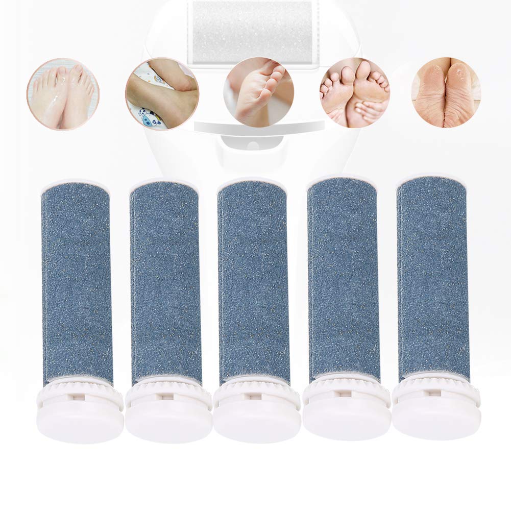 [Australia] - Extra Coarse 5 Refill Rollers for Electric Callus Remover, Foot Care Pedicure File Tools, Washable Coarse Replacement Rollers 