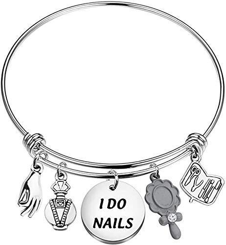 [Australia] - Manicurist Bracelet Nail Technician Jewelry I Do Nails Bracelet Funny Cosmetology Gift Makeup Gifts for Nail Artist Beautician 