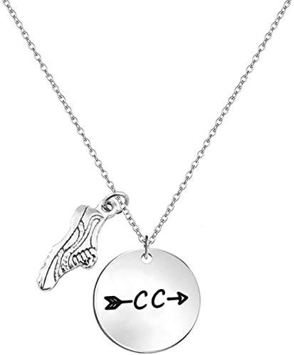 [Australia] - Cross Country Necklace Cross Country Team Gift Running Jewelry Marathon Gift Runner Gift Track Team Gift for Coach Cc Necklace 