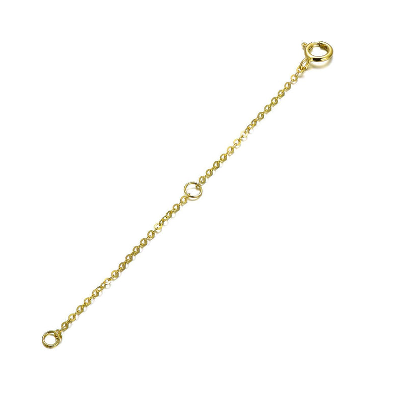 [Australia] - SISGEM Necklace Extender Chain, 9ct Solid Gold Flexible Necklace 1-3 inch for Necklace Bracelet Anklet Choker 9ct-yellow Gold 2.0 Inches 