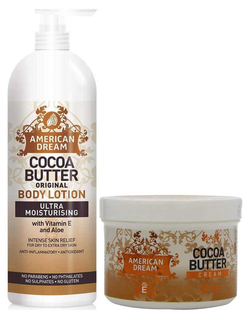 [Australia] - American Dream Original Cocoa Butter Lotion & American Dream Cocoa Butter Cream Set 