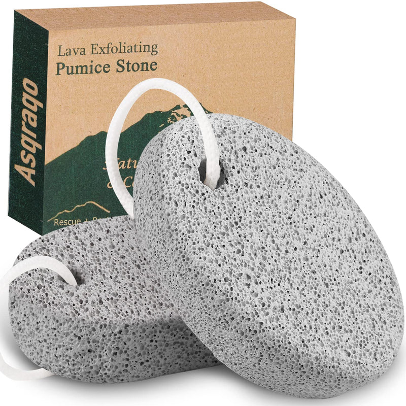 [Australia] - Natural Pumice Stone for Feet 2 PCS,Lava Pedicure Tools Hard Skin Callus Remover for Feet and Hands - Natural Foot File Exfoliation to Remove Dead Skin 