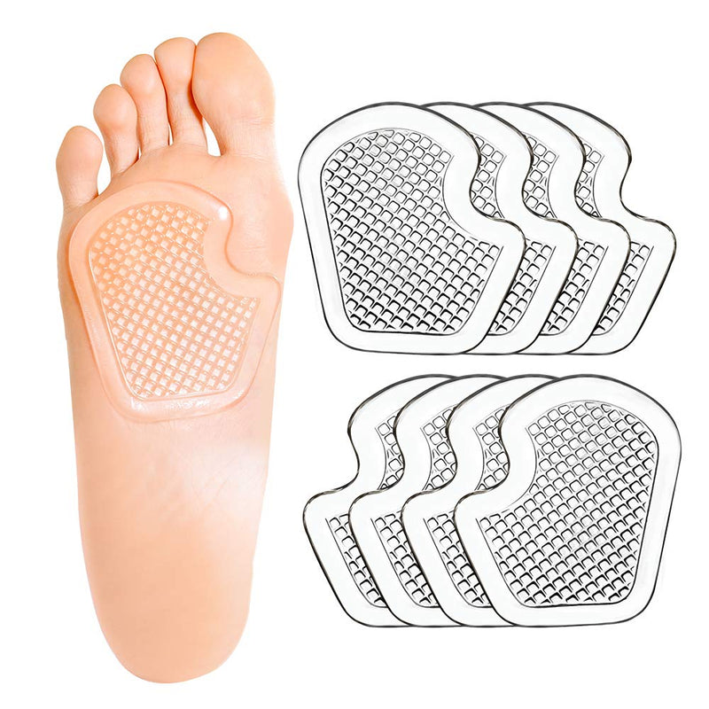 [Australia] - Kimihome Sesamoiditis Pads, 8 Pieces of Gel Metatarsal Cushions, Ball of Foot Cushion Protect and Relieve Metatarsal, Sesamoid, Ball of Foot Pain - 4 Pairs 