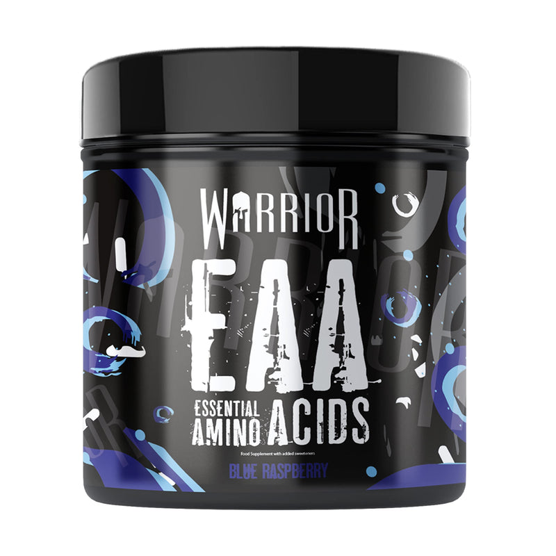 [Australia] - Warrior, EAA - Essential Amino Acids - 360g - Provides Exceptional Support for Recovery & Muscle Soreness - Formula Cyclic Dextrin, Taurine and More, Blue Raspberry 360 g (Pack of 1) 