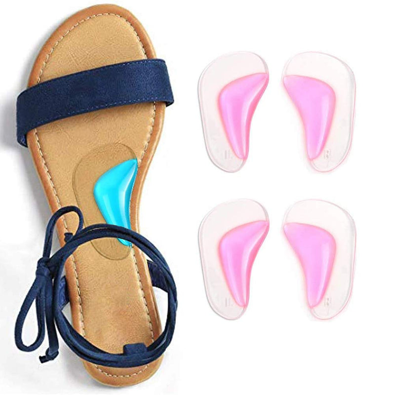 [Australia] - CAREOR 2 Pairs Arch Support Insoles, for Plantar Fasciitis/Fallen Arches/Heel Spurs/Metatarsal Pads/Shock Absorbers for Women and Men (Pink) Pink 