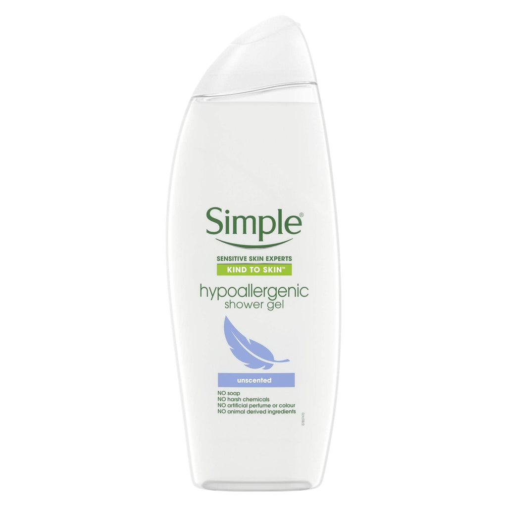 [Australia] - Simple Kind to Skin Hypoallergenic dermatologically tested Shower Gel for sensitive skin 500 ml 