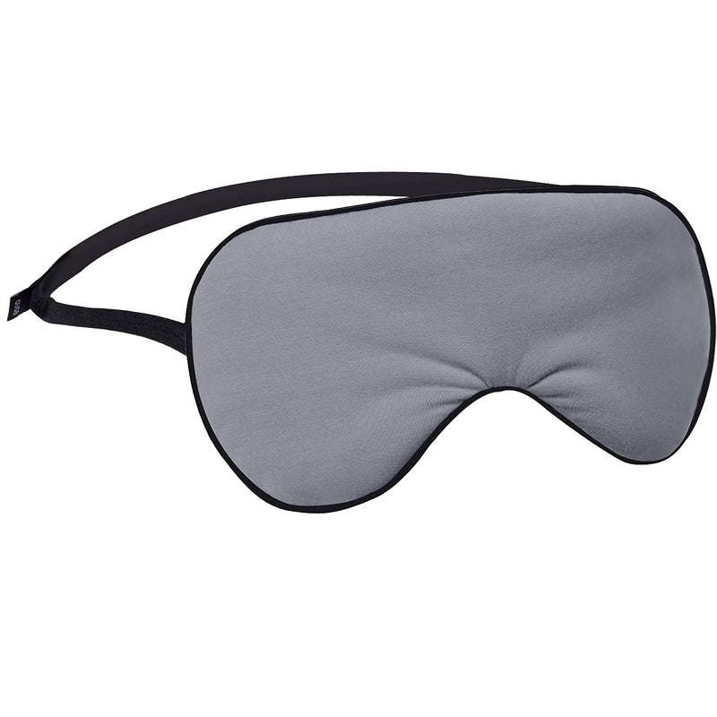 [Australia] - Amazon Brand - Eono Ultra-Comfort Sleep Mask with Adjustable Strap for Men Women Natural Modal Fabric Light Block Eye Mask for Bed, Travel, Office Sleeping (Grey) Grey 