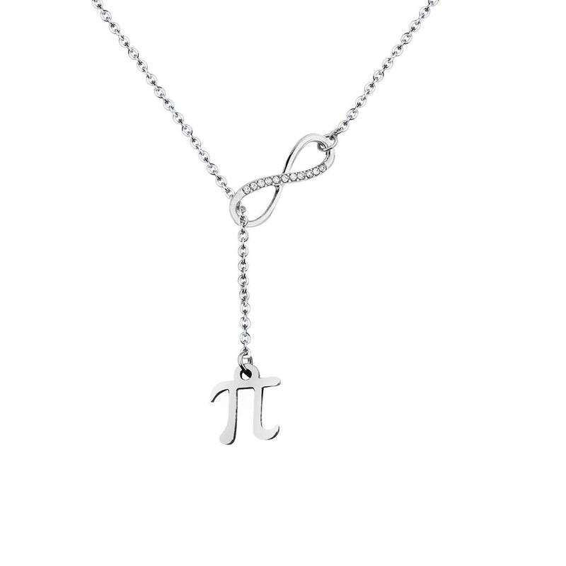[Australia] - Greece Letter Pi Sign Infinity Charm Bracelet Back to School Gift necklace 