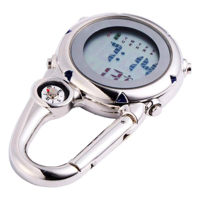 [Australia] - BESPORTBLE Mini Carabiner Watch Clip-on Quartz Watch Backpack Fob Belt Watch Pocket Watch Gifts for Rock Climbing Doctors Nurses 