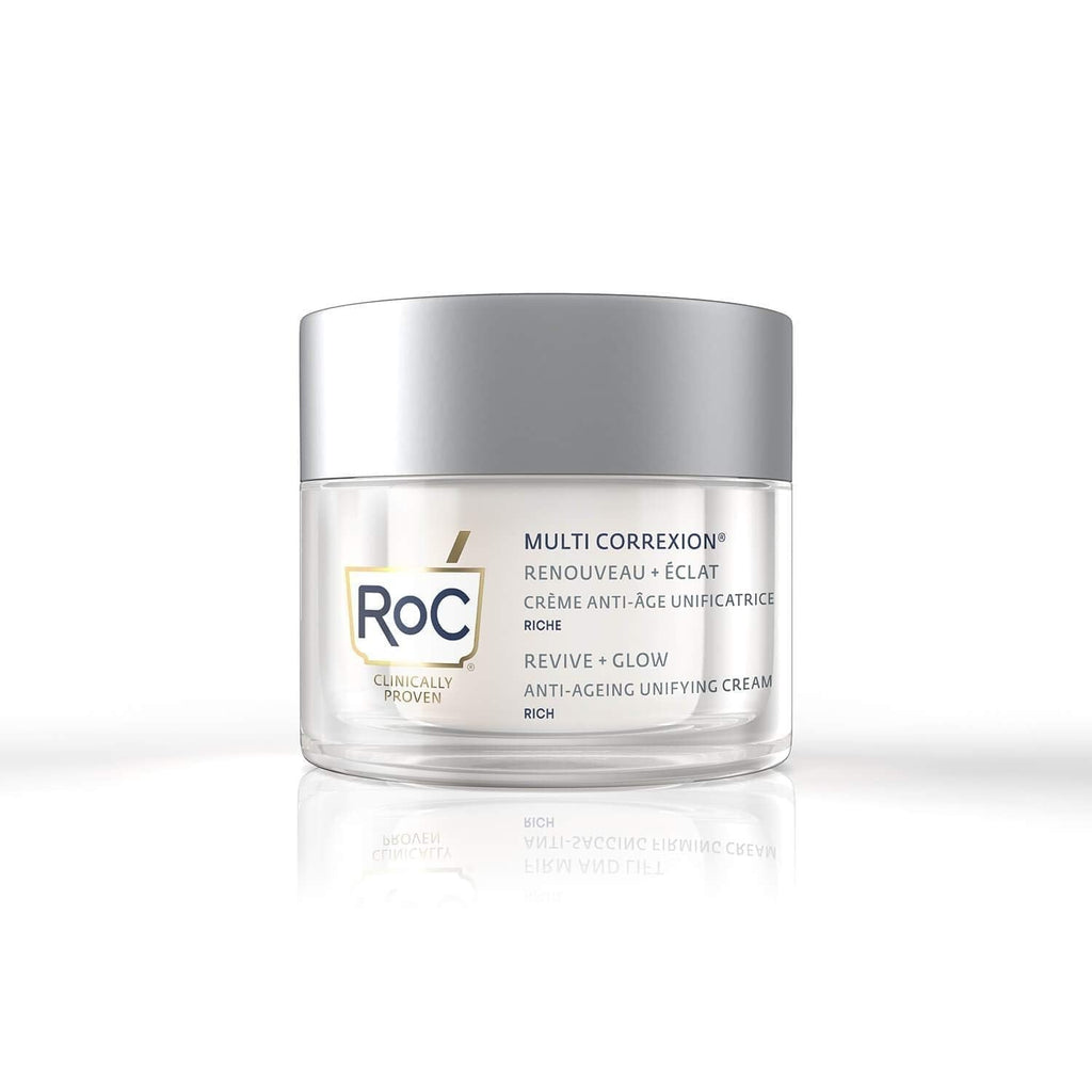 [Australia] - RoC - Multi Correxion Revive and Glow Unifying Cream Rich - Vitamin C - Anti-Wrinkle and Ageing - For Plumper-looking Skin - 50 ml 