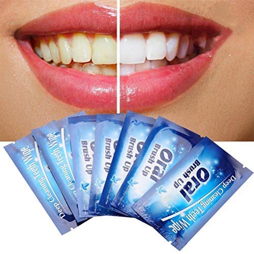 [Australia] - LifeBest 50pcs Disposable Wipe Oral Brush Up Finger For Deep Cleaning Wipes Dental Tooth Oral Care Dental Clean Teeth Whitening Wipes Disposable Finger Toothbrush 