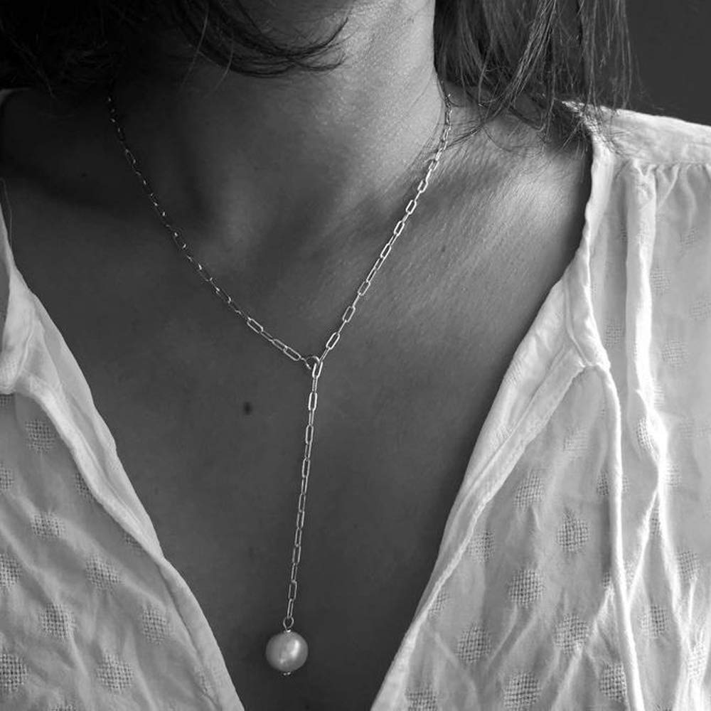 [Australia] - TseenYi Boho Necklace Choker Clavicle Necklace Jewelry for Women and Girls (Silver) Silver 