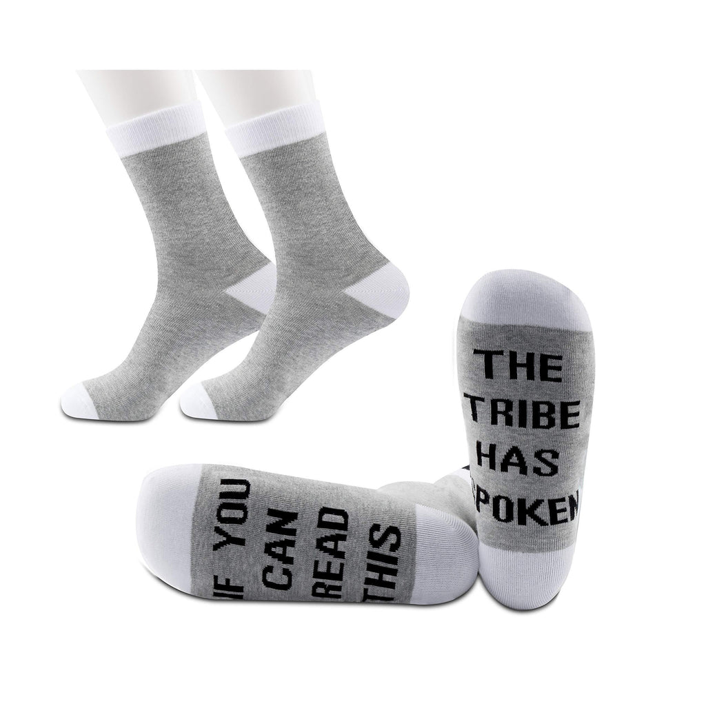 [Australia] - PYOUL 2 Pairs Survivor Socks Survivor Tv Show Inspired Gift Survivor Gift If You Can Read This The Tribe Has Spoken Socks 