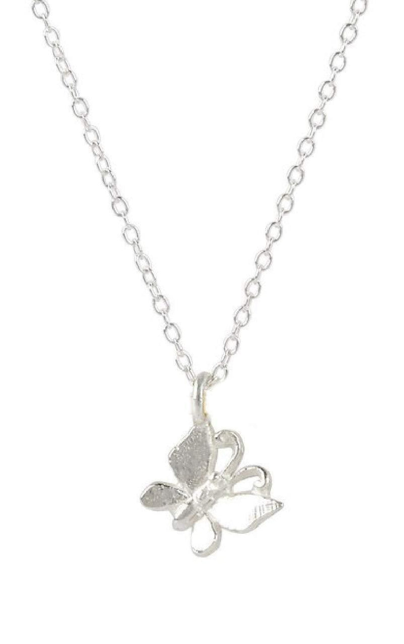 [Australia] - Gewellery .925 Sterling Silver Butterfly Necklace 18-inch for Women Girls Necklace Jewellery Sterling Silver Chain Comes With A Lovely Soft Gift Pouch 