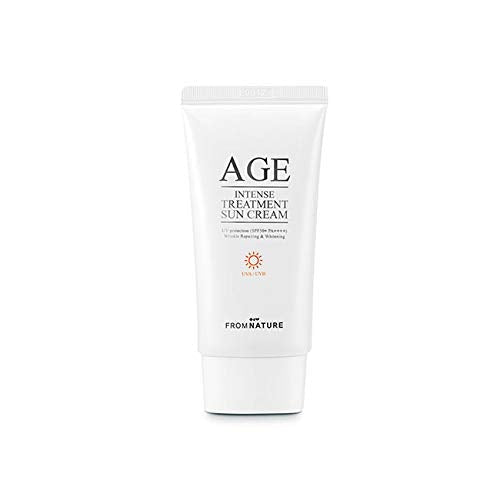 [Australia] - FROMNATURE AGE Intense Treatment Sun Cream SPF50+ PA++++ (50g 1.76oz) UV protection, wrinkle improvement, whitening, revitalize skin, improved skin elasticity with Galactomyces Fermented 