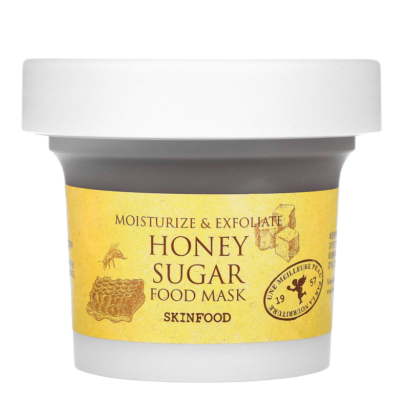 [Australia] - SKIN FOOD Honey Sugar Food Mask 180g - Black Sugar and Honey to nourish and gently exfoliate skin for a smooth texture 