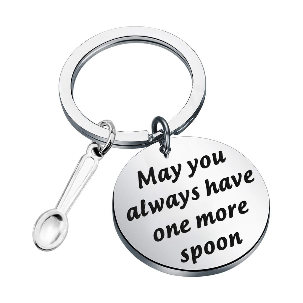 [Australia] - LBSBO Spoon Theory Gift Fibromyalgia Gift May You Always Have One More Spoon Keychain Chronic Illness Gift More Spoon K 