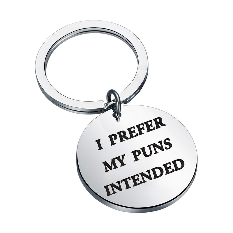 [Australia] - LBSBO Funny Pun Gift English Teacher Gift I Prefer My Puns Intended Keychain Book Lover Gift Grammar Vocabulary Punctuation My Puns K 