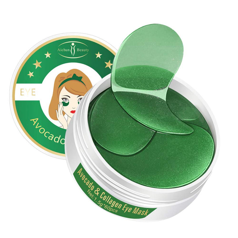 [Australia] - AICHUN BEAUTY 30 Pair Collagen Eye Mask Patch Hydro Gel Pad Anti-Wrinkle Dark Circles Bags Soft Smooth Skin Care Hydration Moisturizing (AVOCADO) Avocado 