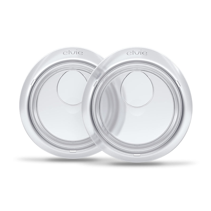 [Australia] - Elvie Catch Milk Collection Shells | Set of Two Discreet Leak-Protection Silicone Cups, Reuse Your Milk | Reuseable Breast Shells Collect Up to 1oz | No more wasted milk or wasteful breast pads 