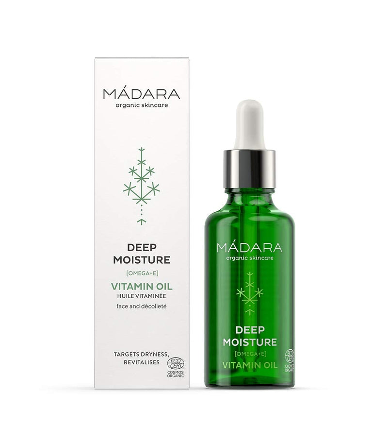 [Australia] - M√ÅDARA Organic Skincare | Deep Moisture Vitamin Oil - 50ml, Multi-use face and body oil, Rich in Omega 3-6 fatty acids, Lightweight, Quick-absorbing, Vegan, Ecocert certified, Recyclable packaging. 