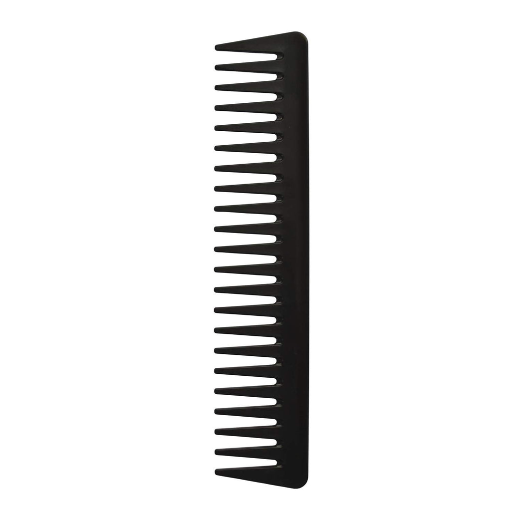 [Australia] - Wide Tooth Comb - a Professional Carbon Fibre Anti-static Detangler Hair Comb, Heat Resistant Wide Comb Detangling Comb for long wet hair curly hair comb Black 