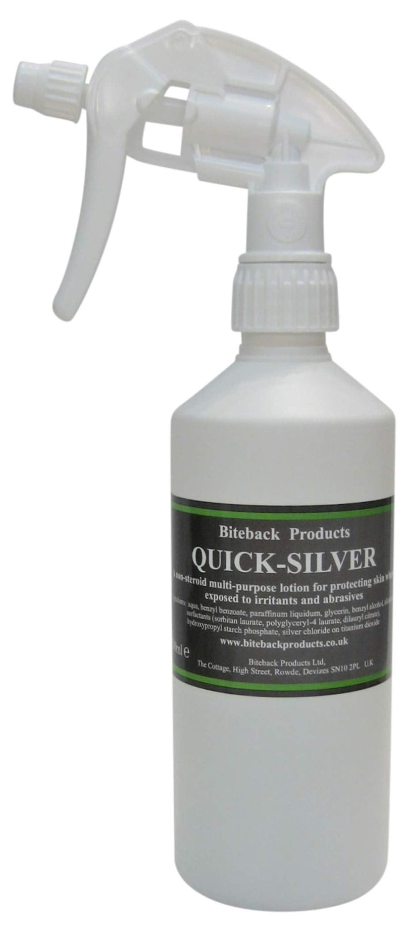 [Australia] - Biteback Products 'Quick-Silver' Cleanse & Protect Lotion For Horse & Dog Skin, 500ml 