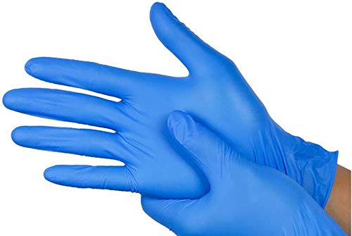 [Australia] - NEW Strong Quality Box of 100 Blue Medium Size Powder Free Vinyl Gloves, Latex Free Food Sade Gloves Easy to Wear Perfect for Daily use Multi Purpose USE 