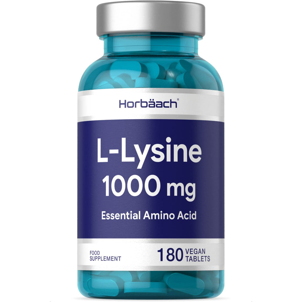 [Australia] - L-Lysine 1000mg | 180 Tablets | Cold Sore Treatment, Essential Amino Acid | Premium Supplement | Vegan & Vegetarian | Non-GMO, Gluten Free Supplement | No Artificial Preservatives 