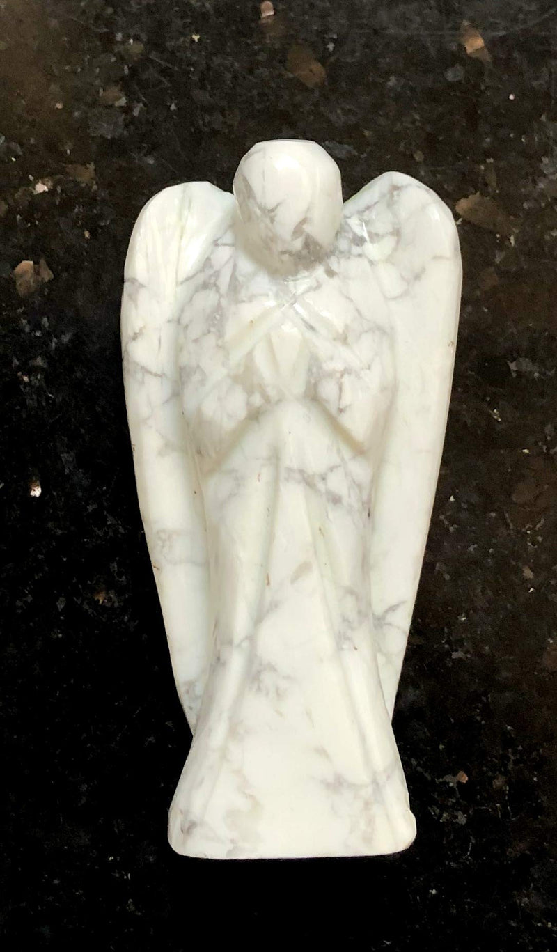 [Australia] - crystalmiracle Howlite Gemstone Fairy Guardian Angel Crystal Healing Reiki Feng Shui Gift Wellness Peace Meditation Handcrafted 