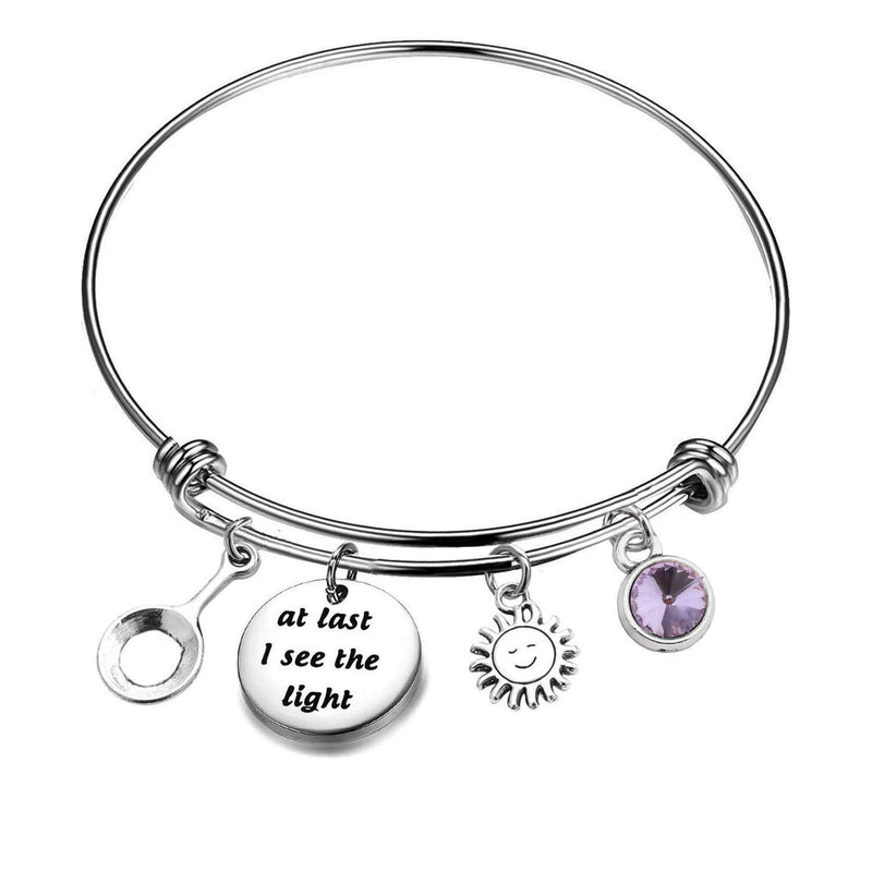 [Australia] - MYSOMY Tangled Quotes Keychain At Last I See the Light Gifts Tangled Inspired Gifts Inspirational Gifts Bracelet 