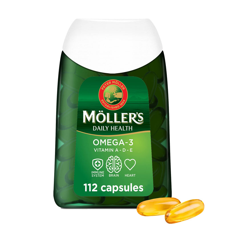 [Australia] - Moller�s � | Omega-3 Capsules | Fish Oil | Nordic Omega-3 Dietary Supplement with EPA and DHA and Vitamins A, D and E | 166-year-old-brand | Daily Health | 112 Capsules 