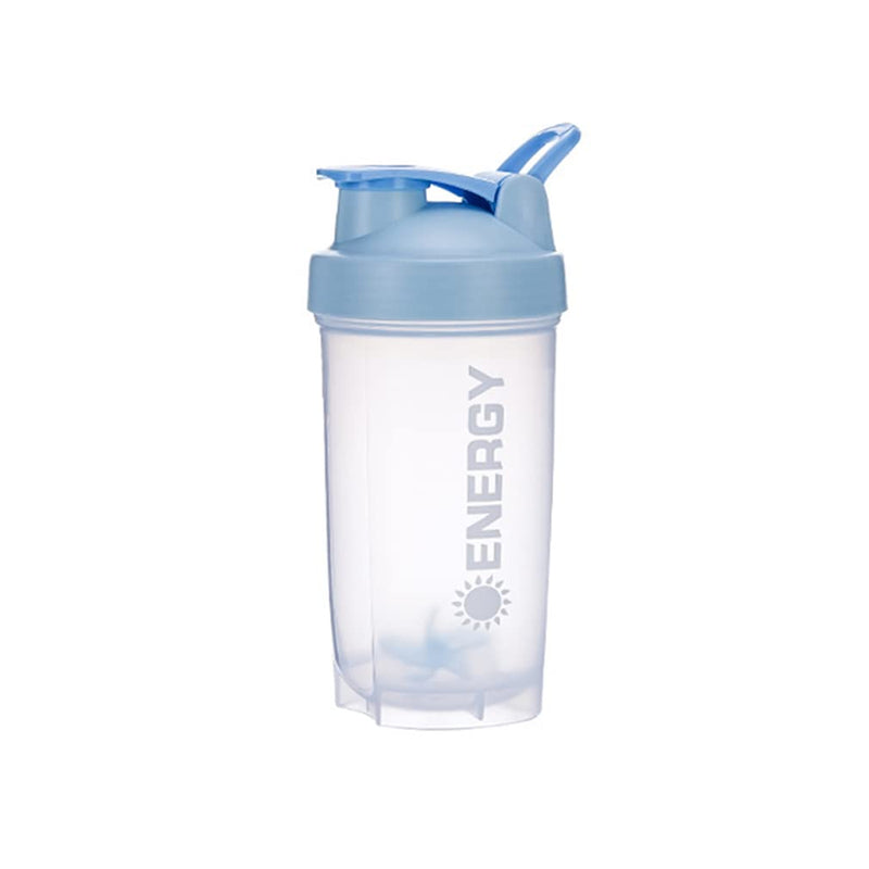 [Australia] - Protein Shaker Cup Sports Supplements Shakers with Mixer Ball Fitness Milkshake Portable Workout Water Cup 500 ml-Blue Blue 