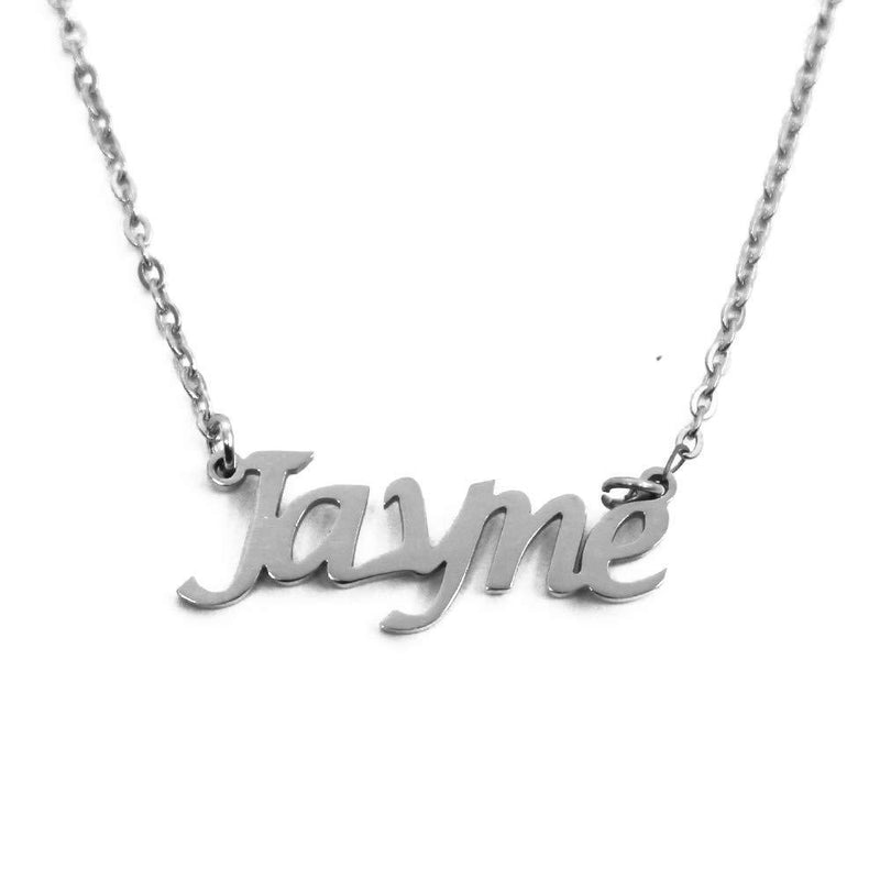 [Australia] - Jayne Personalised Name Necklace - Silver Tone -Custom Dainty Name Pendants, Jewellery for Ladies, Girlfriend, Mother, Sister, Friends 