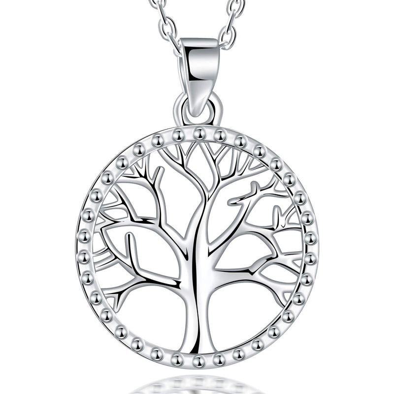 [Australia] - Lydreewam Tree of Life Necklace for Women 925 Sterling Silver with Jewelry Box Gift, Adjustable 40+5cm 