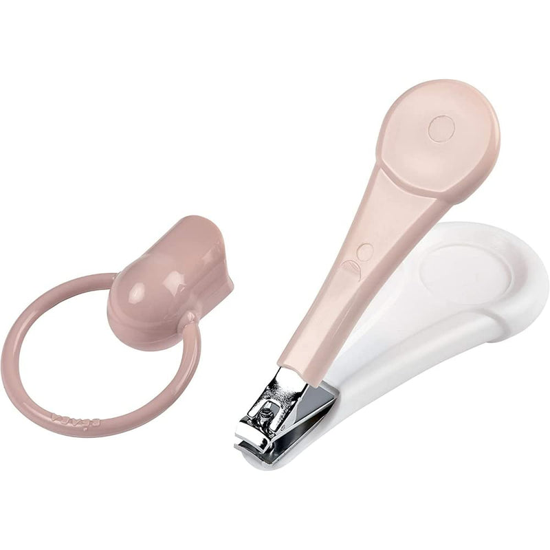 [Australia] - Beaba - Nail Clippers for Babies and Children - Nail care and manicure - Large Ergonomic Handle - Pink 