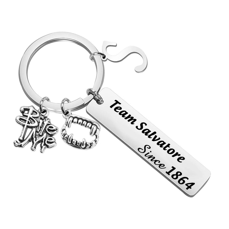 [Australia] - CENWA Vampire Diaries Fans Gift Vampire Diaries Inspired Jewelry Team Salvatore Since 1864 Keychain Fandom Gift Idea Team Salvatore K 