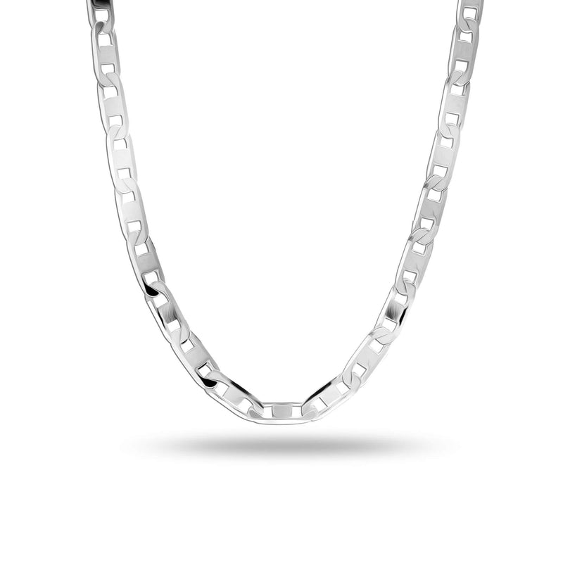 [Australia] - LeCalla Links Sterling Silver Italian Jewelry 3 MM, 4 MM Mariner Link Chain Necklace for Teen Women and Men (16, 18, 20, 22, 24 Inches) 20.0 Inches 4MM 