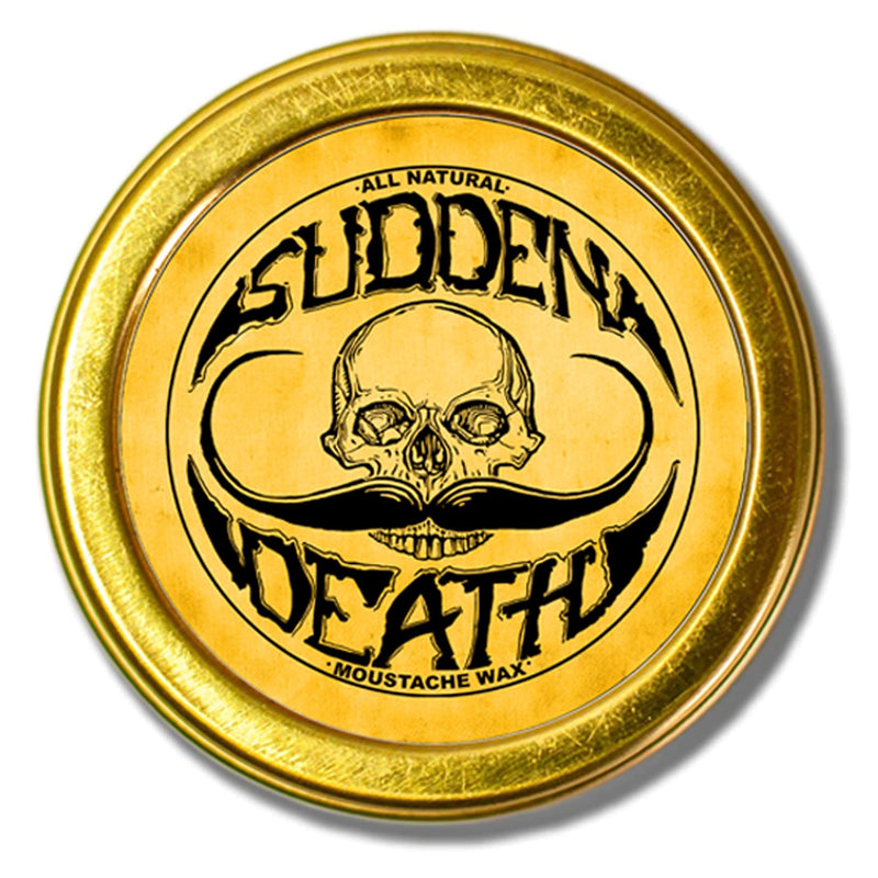 [Australia] - Mustache Wax Strong Hold Grooming For Men - 1oz Sudden Death Moustache & Beard Wax Tin - Perfect For Handlebar Mustaches By Death Grip 