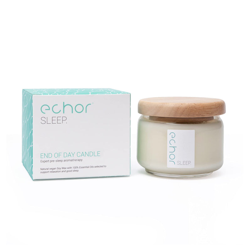 [Australia] - Echor Sleep Candle | Essential Oils Relaxation Calming Candle | Aromatherapy Scented Vegan Soy Wax Sleep Gift | Lavender, Ylang Ylang, Geranium & Sweet Orange 
