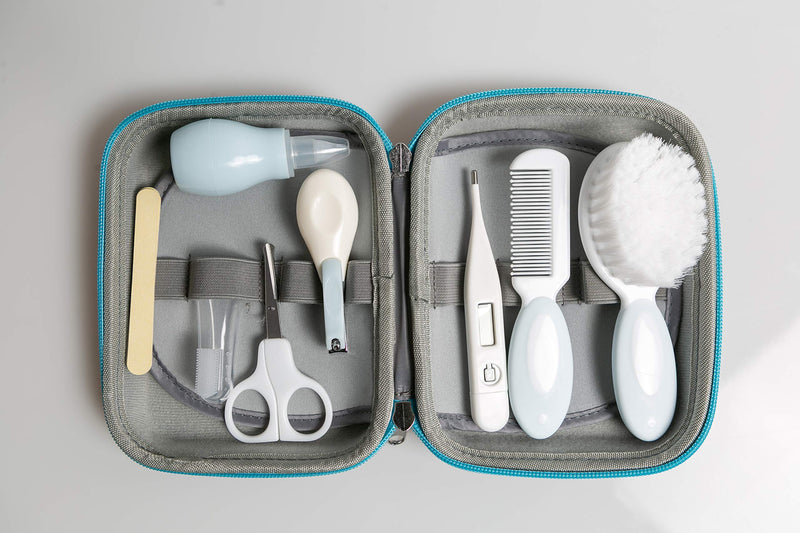 [Australia] - Little Angel Baby Grooming Kit,Baby Health Care Kit,10PCS Baby Care Kit with Nice Compact Case,Ideal for Newborn, Baby and Infant,Blue 