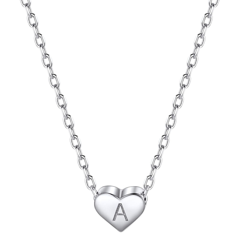 [Australia] - PROSILVER Sterling Silver Initial Necklace for Teen Girls/Women, Letters A-Z 26 Alphabet, Adjustable Chain (Send Gift Box) 