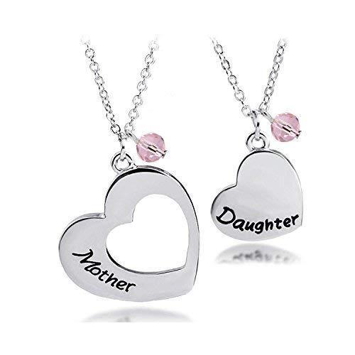 [Australia] - BNQL Mother Daughter Heart Necklace Set Mommy and Me Jewelry Gift 