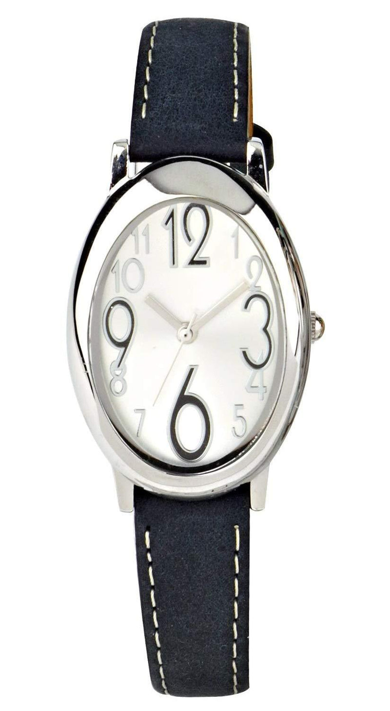[Australia] - Eton Women's Classic Analogue Black Faux Leather Watch - 3198L-BK 