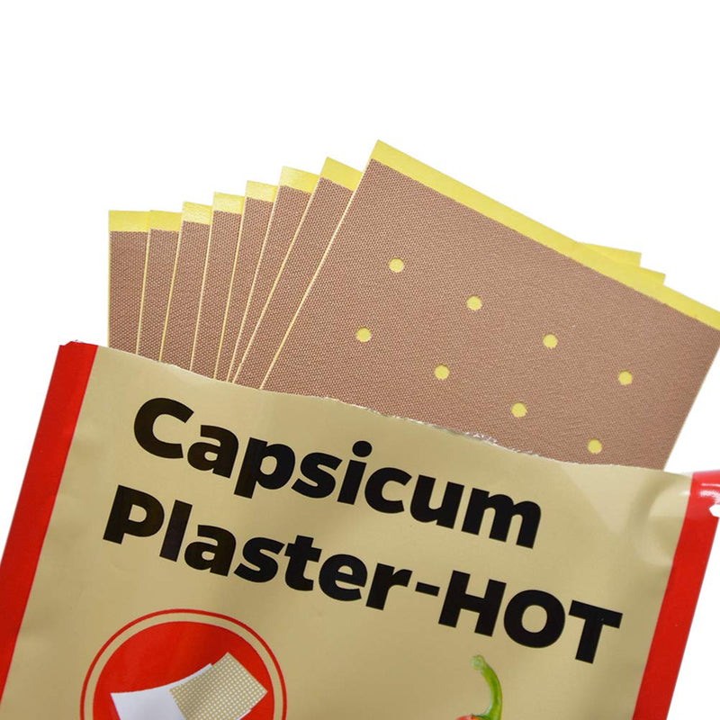 [Australia] - Kooshy 40 Pieces Pain Relief Patch Chinese Medicinal Paprika Plasters for Joints Porous Chilli Patch Hot Capsicum Pain Relieving Patches for Neck 